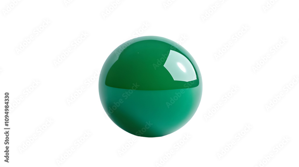 Green Sphere 3D Render - Abstract Background Green Sphere 3D Render - Abstract Background