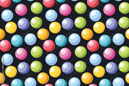 Pastel colored soft balls background. Colorful balls background for kids zone or children's playroom