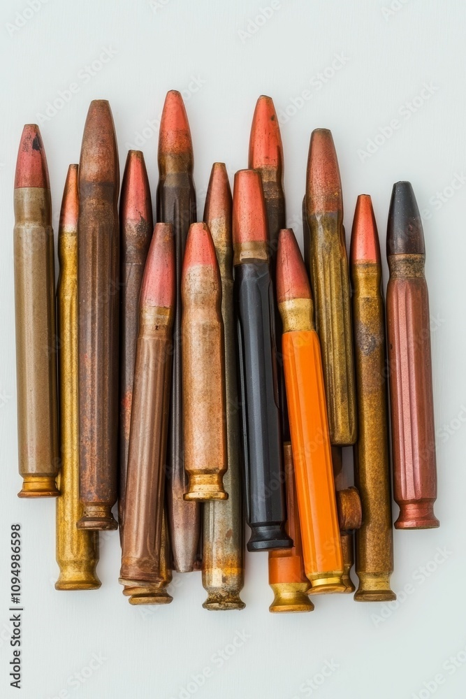 Here's a 10-word description of the image: Pile of various Here's a 10-word description of the image: Pile of various