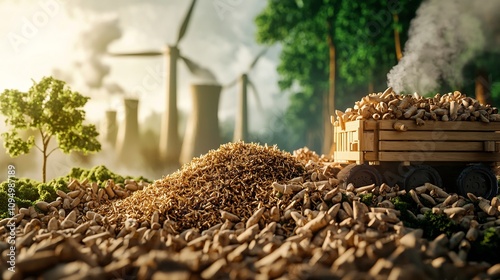 Bioenergy advancements playing a crucial role in facilitating sustainable energy transitions contributing to a greener more environmentally friendly future through renewable power transportation photo