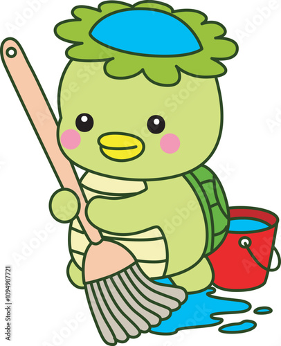 Kawaii japanese mythology Kappa sticker cute.
Cute kappa mascot ghost japanese.