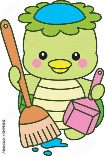 Kawaii japanese mythology Kappa sticker cute.
Cute kappa mascot ghost japanese.