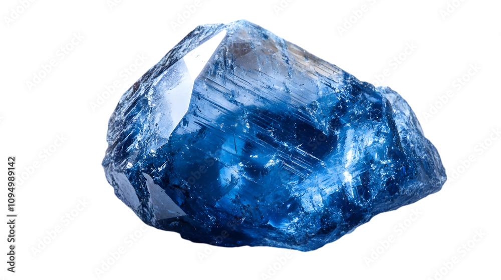 Obraz premium Blue Gemstone Crystal Close-up