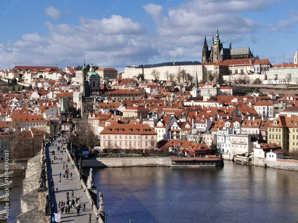Obraz premium the city view of Prague, Czech Republic