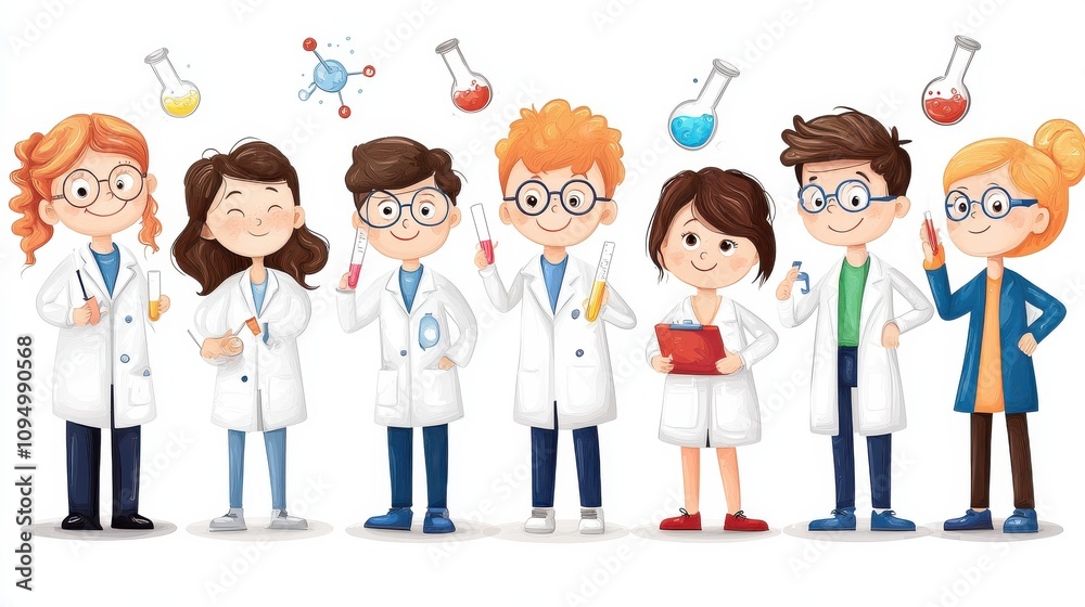 Research team analyzing test tube samples in laboratory environment engaging young scientists educational content collaborative science concept Research team analyzing test tube samples in laboratory environment engaging young scientists educational content collaborative science concept