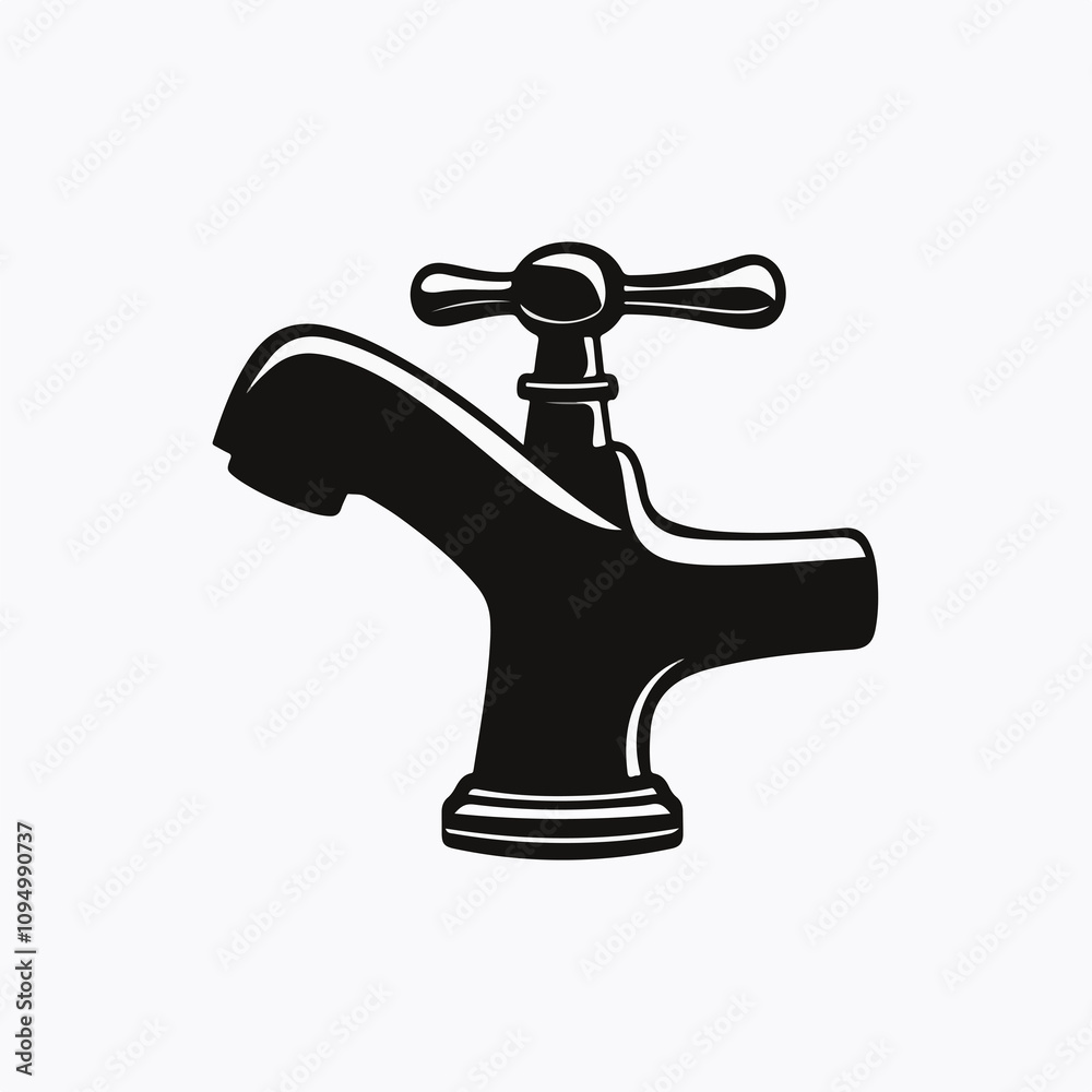 Modern Regular Faucet Icon Vector Illustration for Design Projects Modern Regular Faucet Icon Vector Illustration for Design Projects