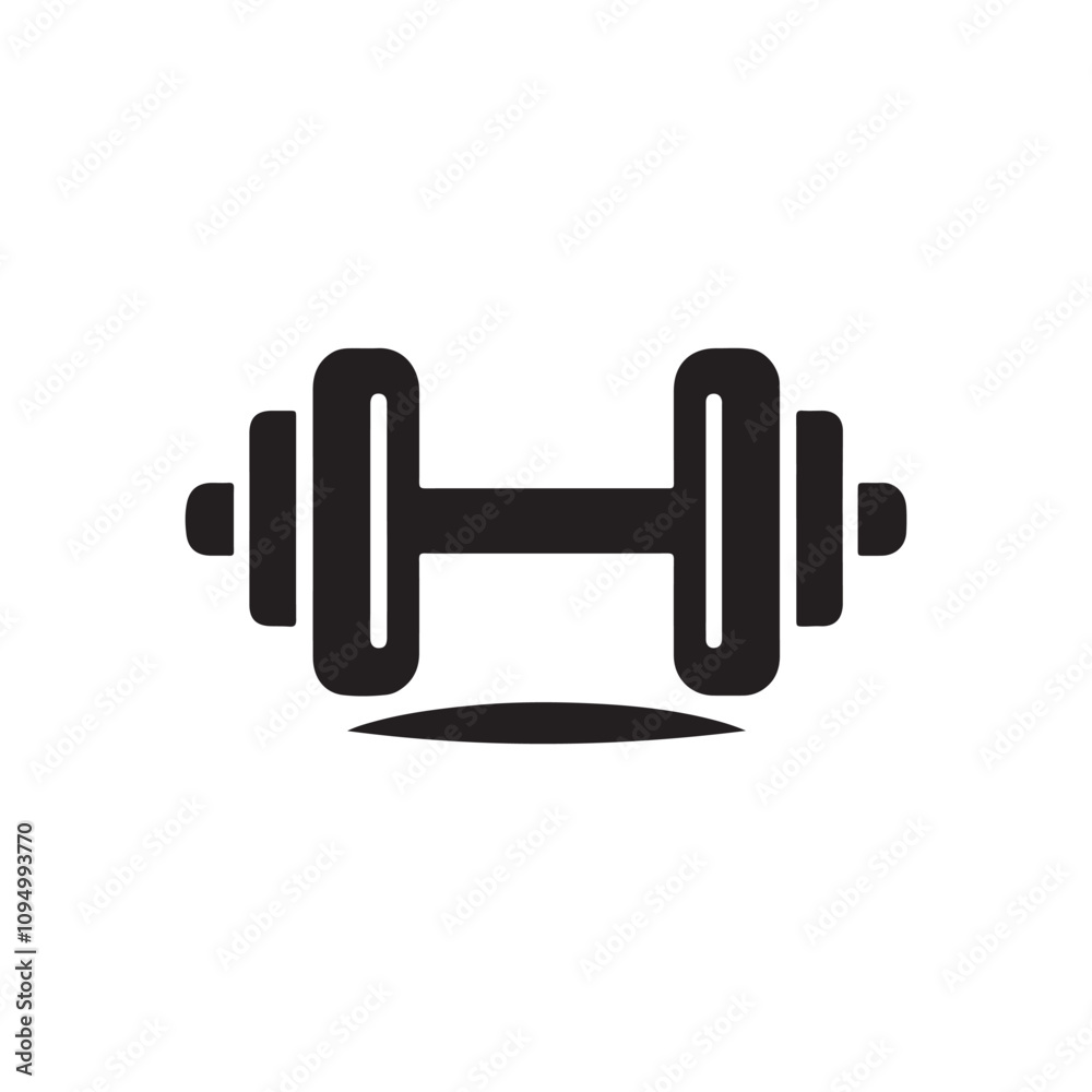 Versatile Dumbbell Icon for Fitness and Health Designs Versatile Dumbbell Icon for Fitness and Health Designs