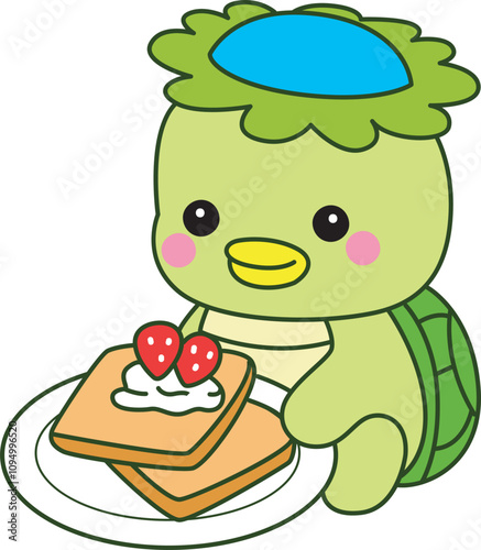 Kawaii japanese mythology Kappa sticker cute.
Cute kappa mascot ghost japanese.