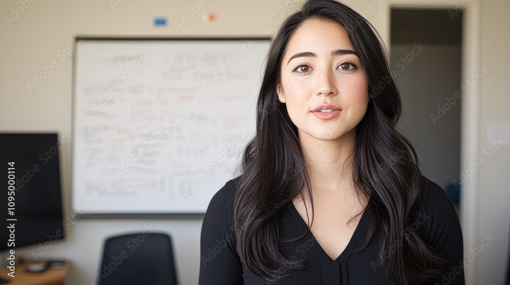 Engaging Presentation from a Young Professional Office Setting Portrait Modern Environment Direct View Confidence Building Engaging Presentation from a Young Professional Office Setting Portrait Modern Environment Direct View Confidence Building