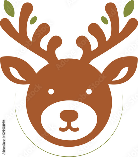 reindeer icon silhouette vector