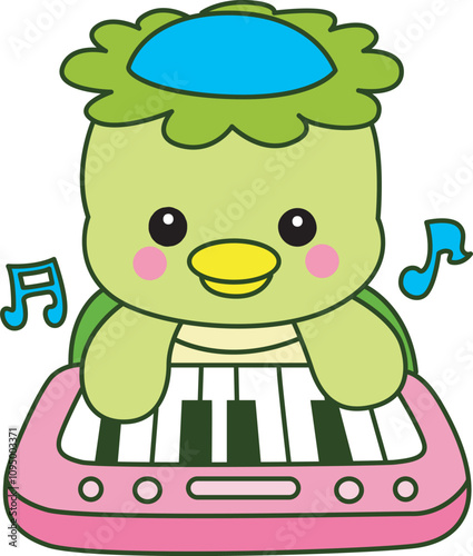 Kawaii japanese mythology Kappa sticker cute.
Cute kappa mascot ghost japanese.