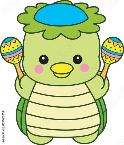 Kawaii japanese mythology Kappa sticker cute.
Cute kappa mascot ghost japanese.