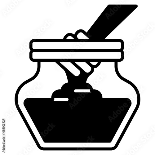 Nutrition Pack Icon,Honey Black Fill Icon