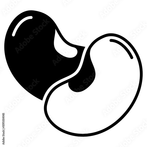 Nutrition Pack Icon,Red Bean Black Fill Icon
