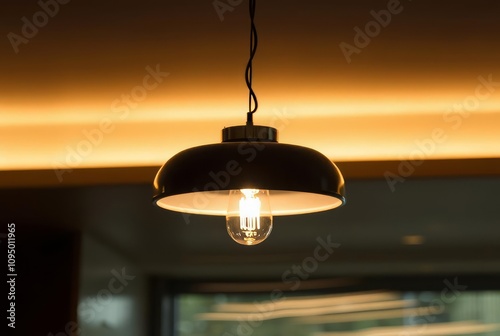 Swinging Pendant Light Motion blur of a swinging pendant light s photo