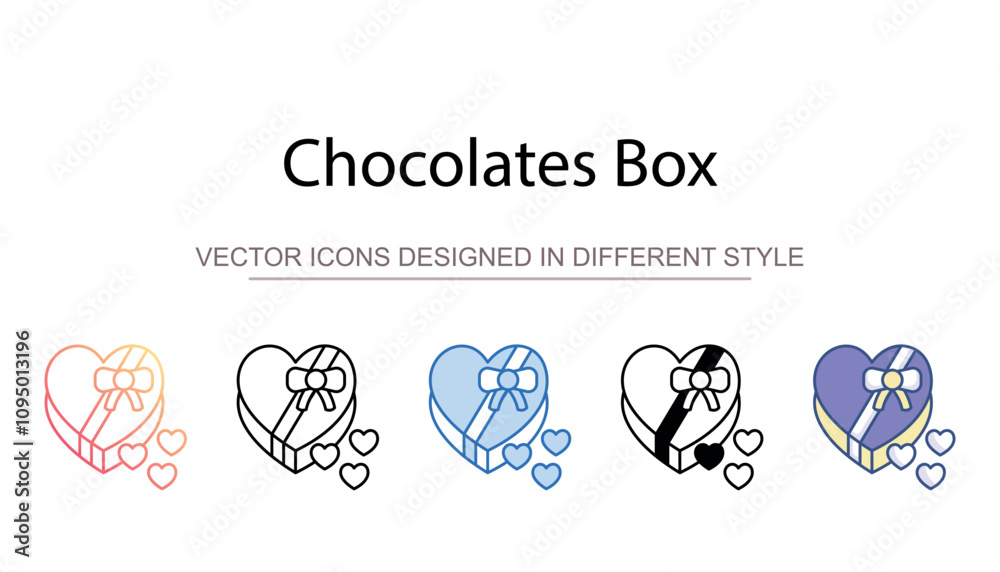 Chocolates Box icon design with white background stock illustration Chocolates Box icon design with white background stock illustration