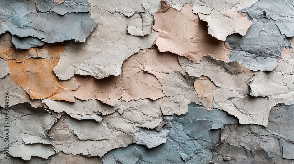 Textured Layers of Torn Paper with Rough Edges, Showcasing Uneven and Multi-Toned Surfaces in a Standard Resolution for Creative Use in Various Projects Textured Layers of Torn Paper with Rough Edges, Showcasing Uneven and Multi-Toned Surfaces in a Standard Resolution for Creative Use in Various Projects