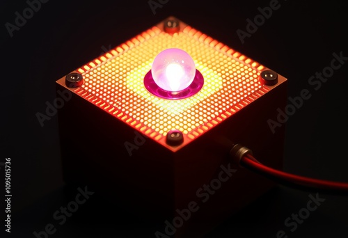 Nano scale thermoelectric generator powering Friday LED photo