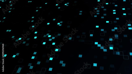 Corporate business abstract dark blue background with  geometric animation