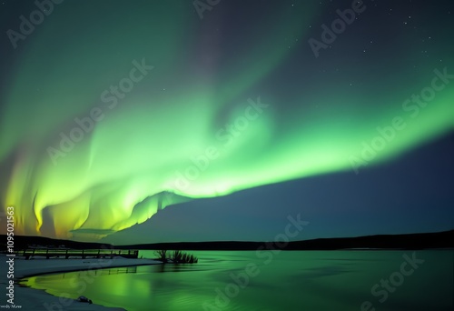 Heart Shaped Aurora A heart shaped aurora symbolizing the beauty photo