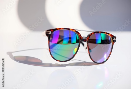 Holographic Sunglasses Sunglasses with holographic lenses that s photo