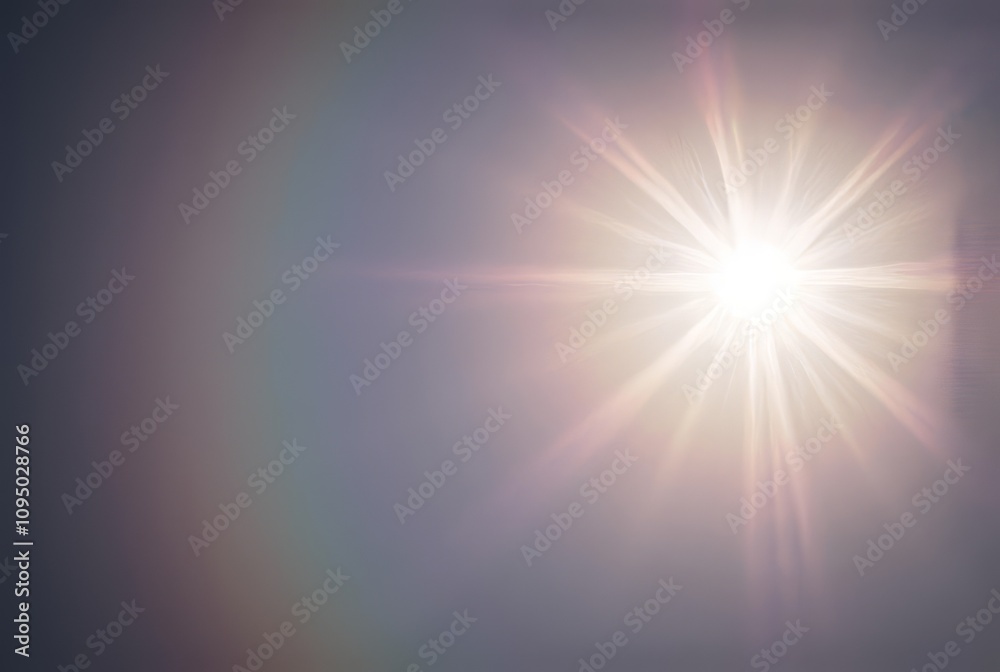 Fototapeta premium Formed by the interaction of sunlight with ice crystals suspende