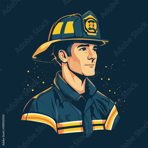 vector set of group of firefighter for your design
