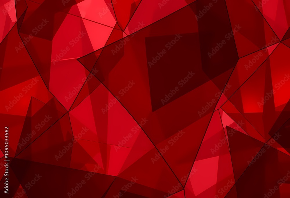 Red polygon shapes, abstract background. Red polygon shapes, abstract background.
