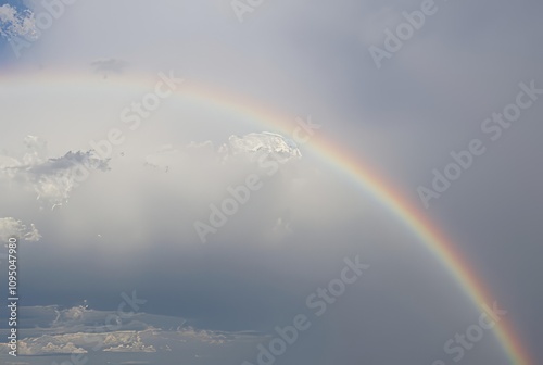 Cloudbows A type of rainbow that appears in clouds rather than r photo