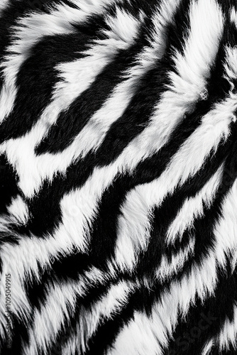 Tiger textile pieces of clothing black and white photo