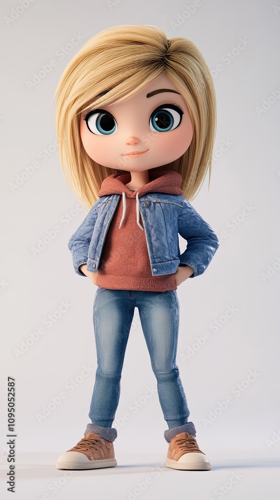 3D Animated Character Concept in Digital Color 3D Animated Character Concept in Digital Color