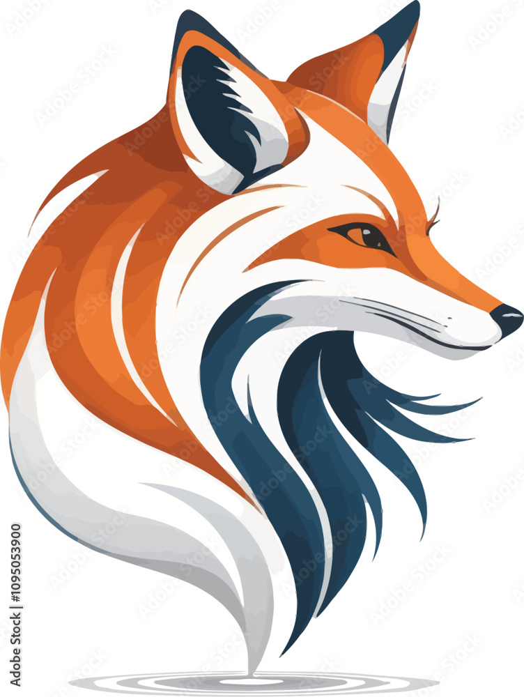 Obraz premium Fox head illustration