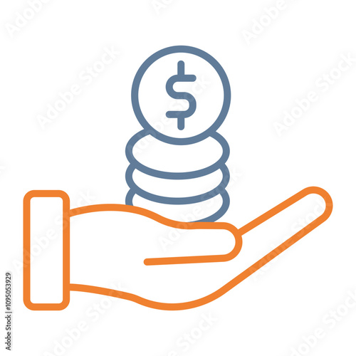 Give Money Icon Design photo