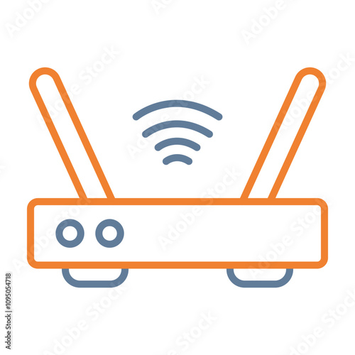 Wifi Router Icon Design photo