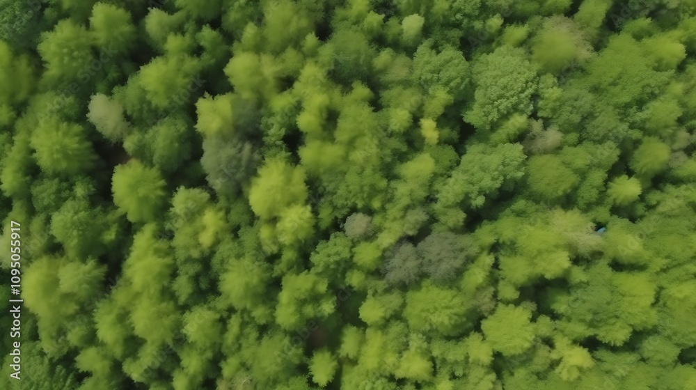 Aerial View of Lush Green Forest Canopy Aerial View of Lush Green Forest Canopy