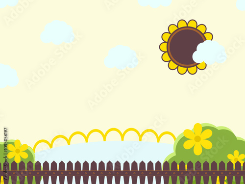 Abstract summer landscape nature outdoor gardern