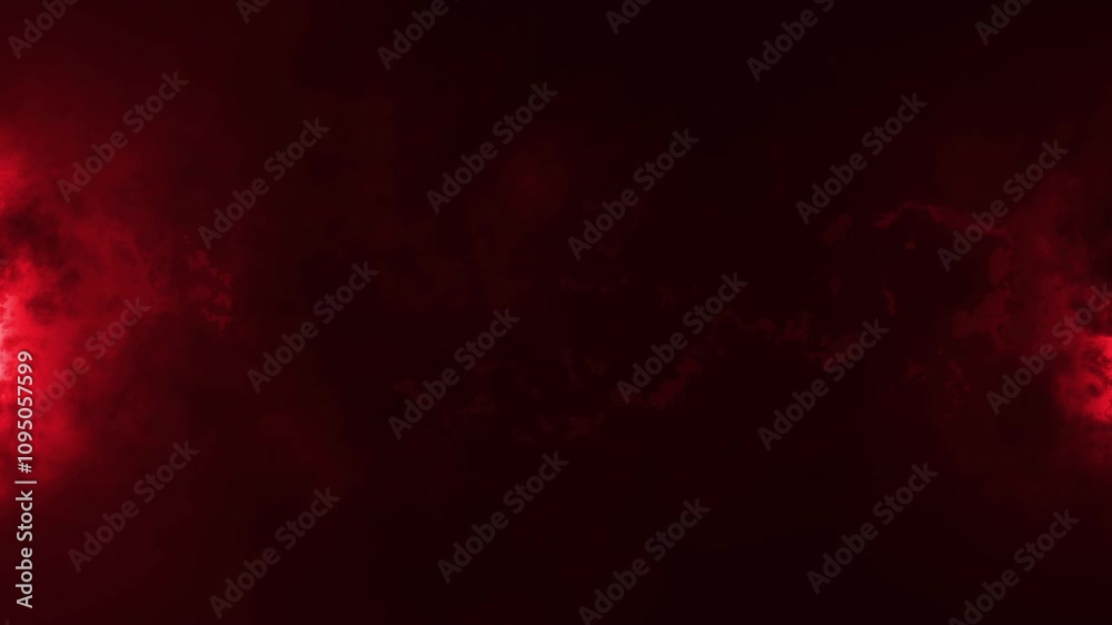 red background