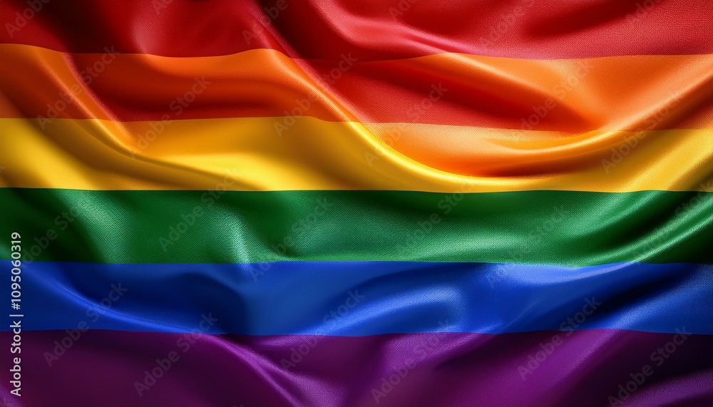 Waving LQBT flag background rainbow cloth Waving LQBT flag background rainbow cloth