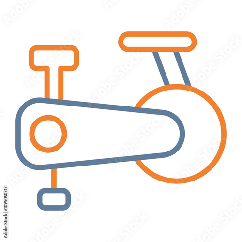 Exercise Bike Vector Icon Design