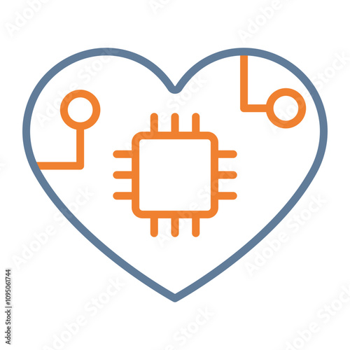 Affective Computing Vector Icon Design photo