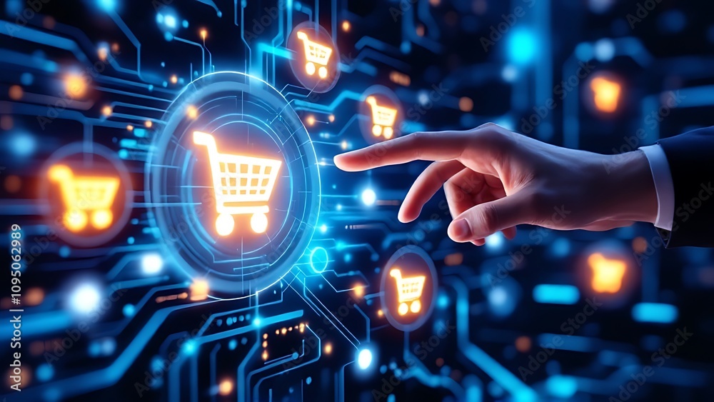 E-commerce add to cart online shopping business technology internet concept E-commerce add to cart online shopping business technology internet concept
