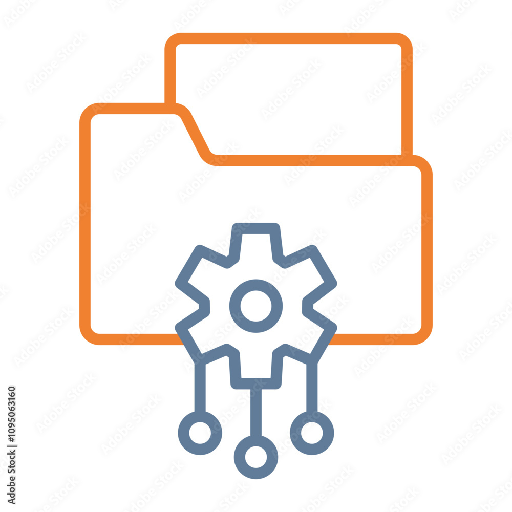 Digital Asset Management Vector Icon Design Digital Asset Management Vector Icon Design
