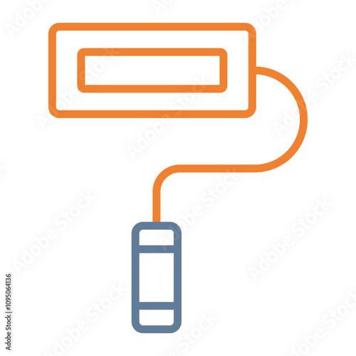 Paint Roller Vector Icon Design