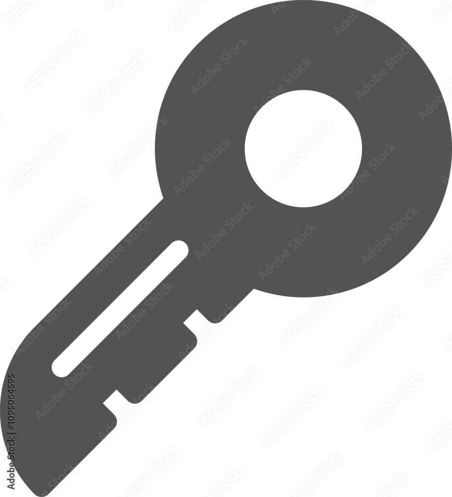Key black icon. Unlock symbol. Security sign Key black icon. Unlock symbol. Security sign