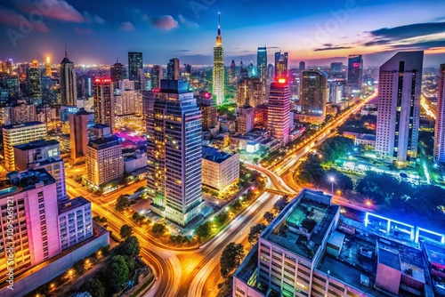 Wallpaper Mural Panoramic View of a Urban Landscape That Represents the Symbol of Coolness with Modern Architecture, Vibrant Streets, and Dynamic Nightlife for Stock Photography Torontodigital.ca