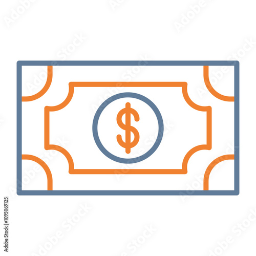 Obraz na plátně Banknote Icon Design