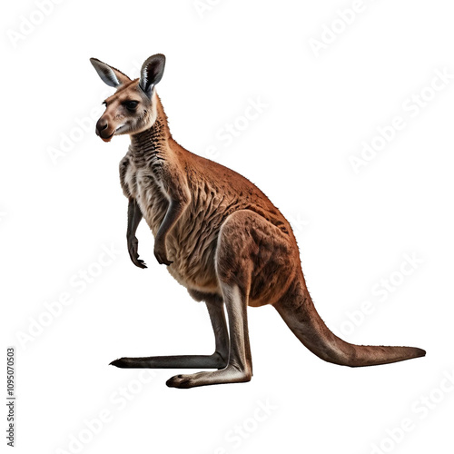 wildlife Animal kangaroo PNG Isolated on a white transparent background