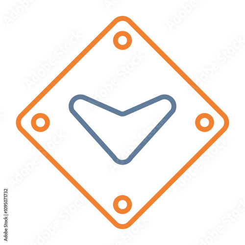 Down Chevron Vector Icon Design
