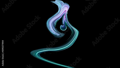 Abstract holographic colour background. Pastel colored abstract illustration.