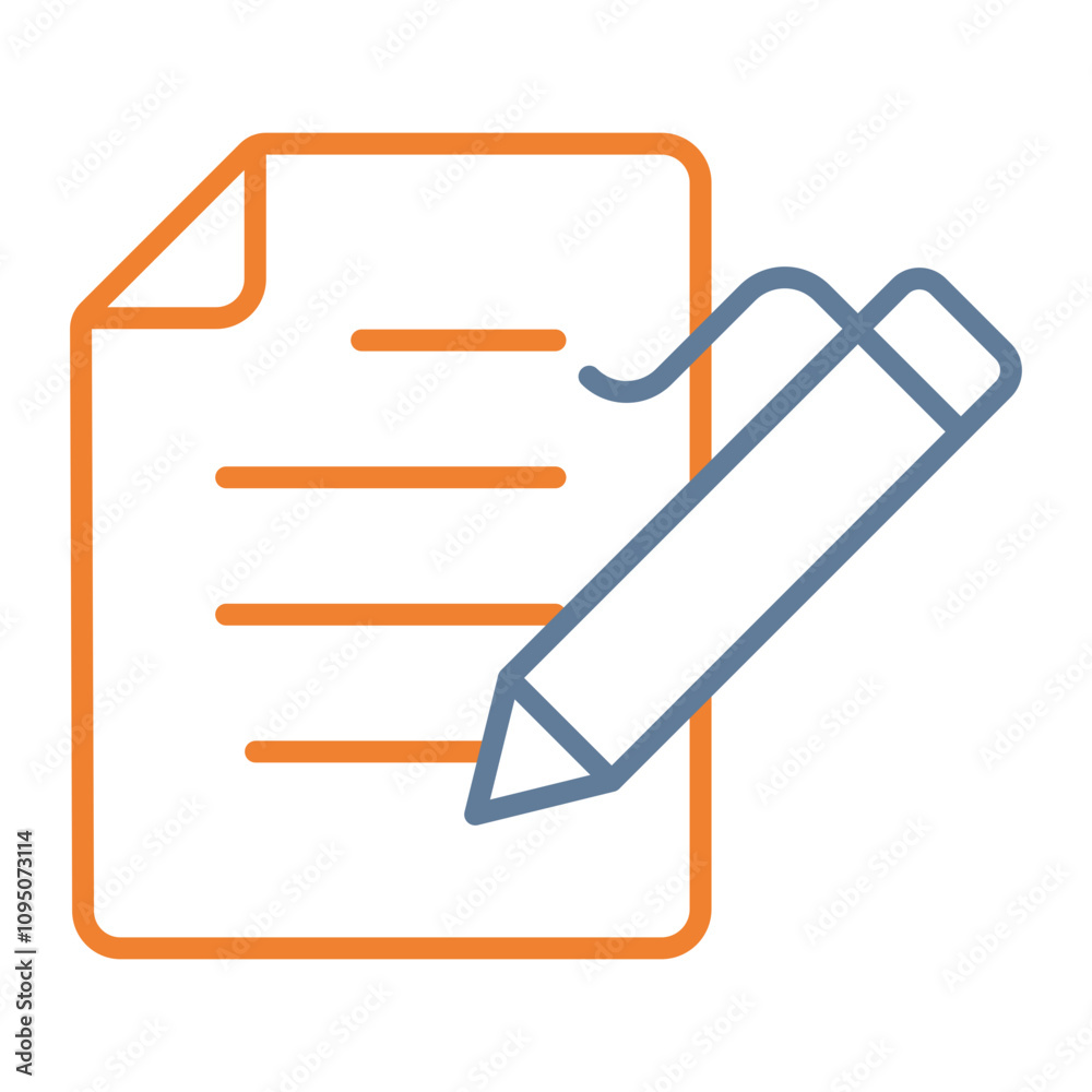 Fototapeta premium File Edit Vector Icon Design